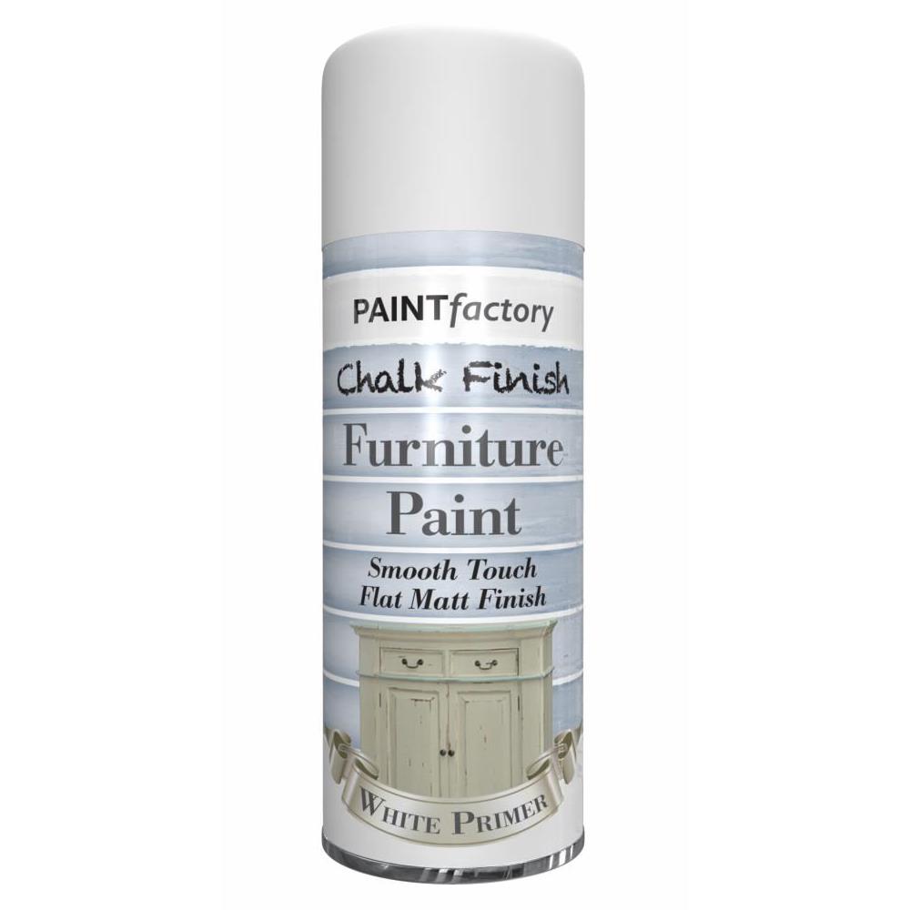 Chalk White Primer White Spray Paint 400ml - Paint Factory