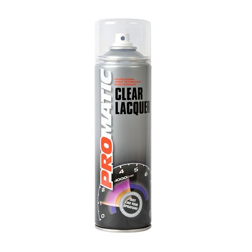 Promatic Clear Lacquer Aerosol Spray Paint 500ml
