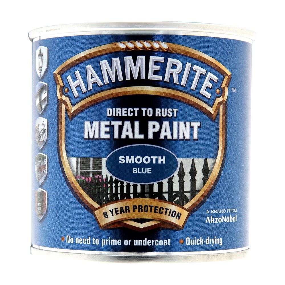 Hammerite Smooth Blue Tin 250ml