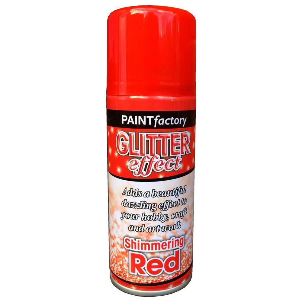 Red Glitter Spray Paint 200ml - Paint Factory