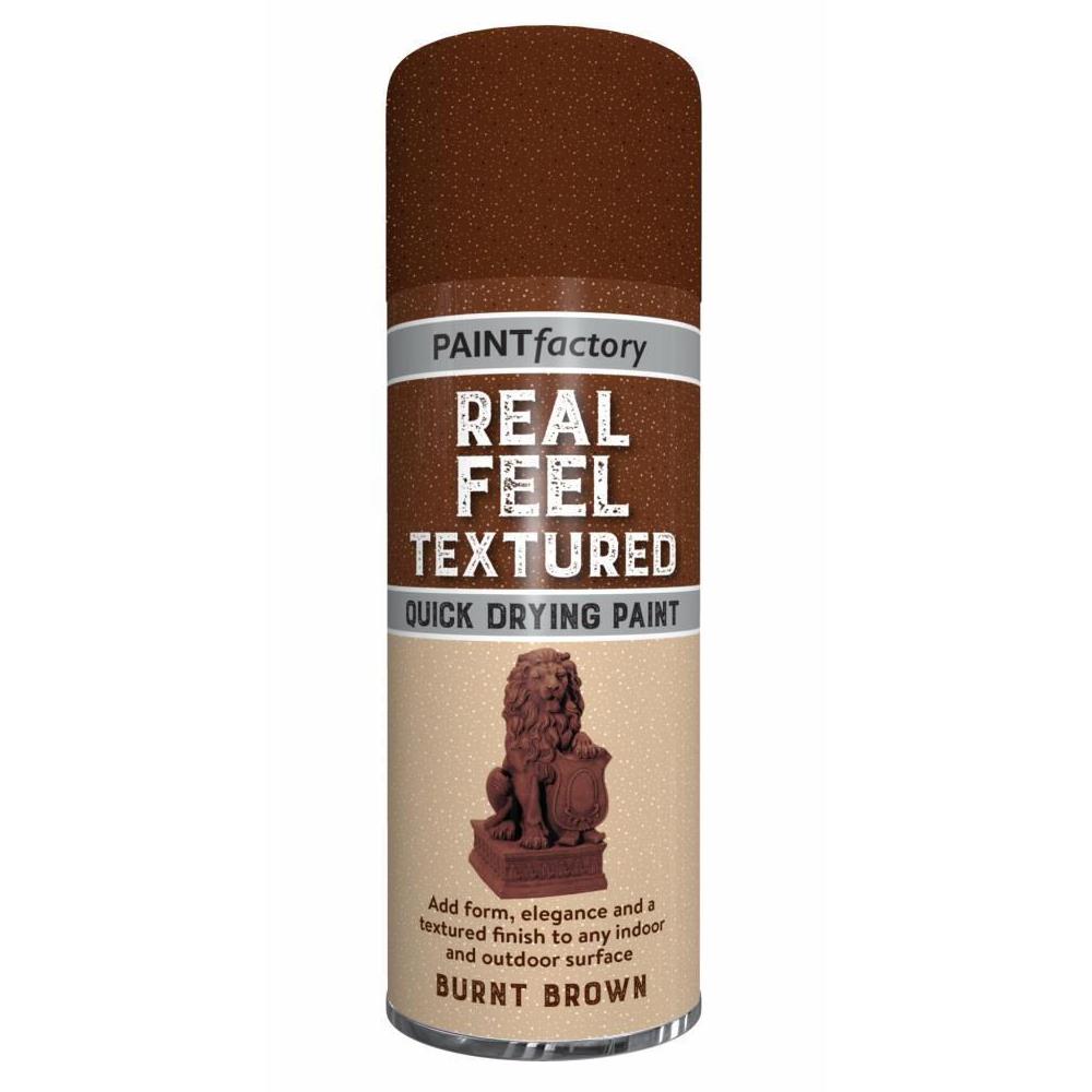 Textured Effect Rustic Brown Spray Paint 400ml - Paint Factory