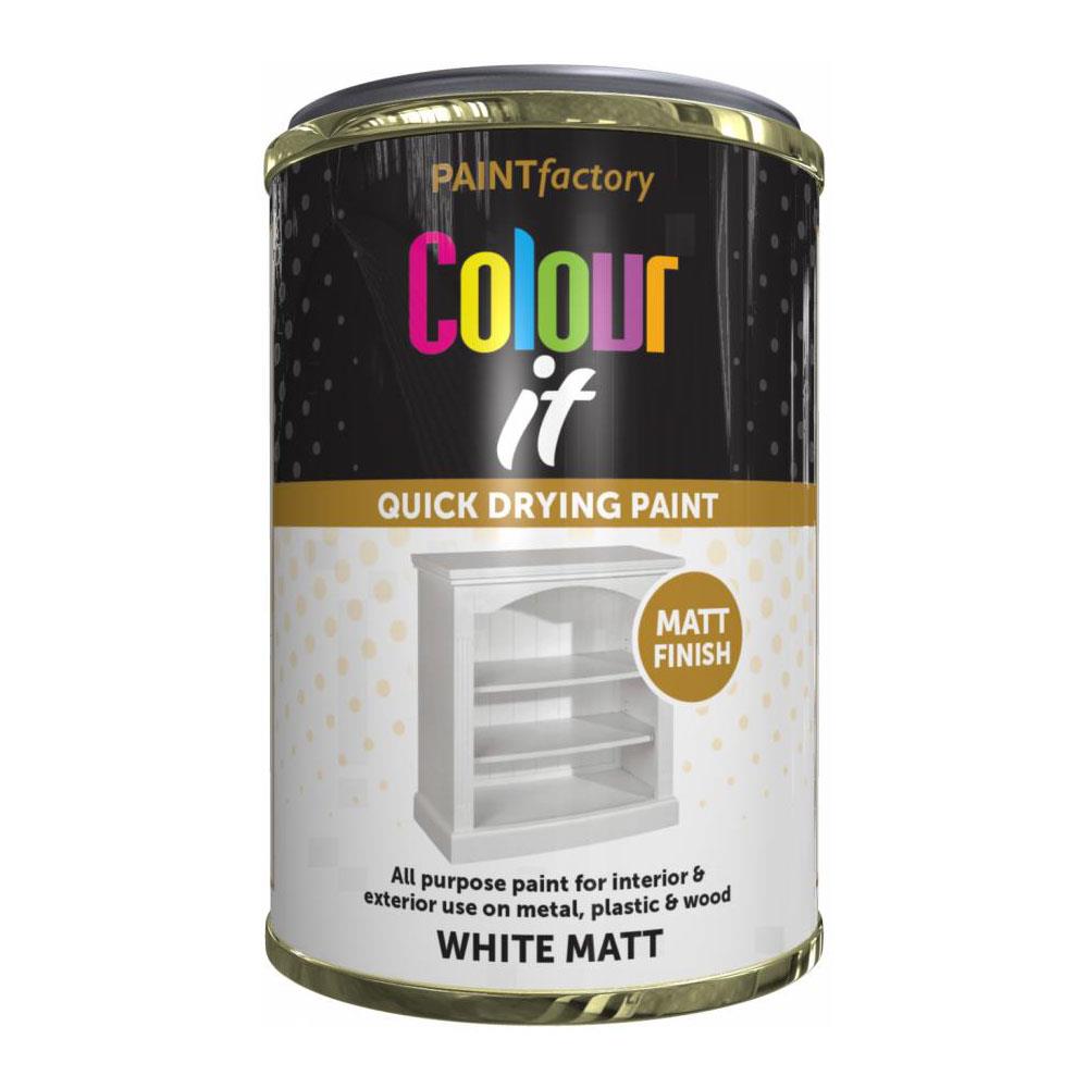Paint Factory White Matt Tin Paint 300ml