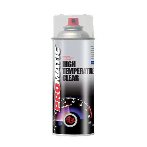 Promatic Clear High Temperature Aerosol Spray Paint 400ml