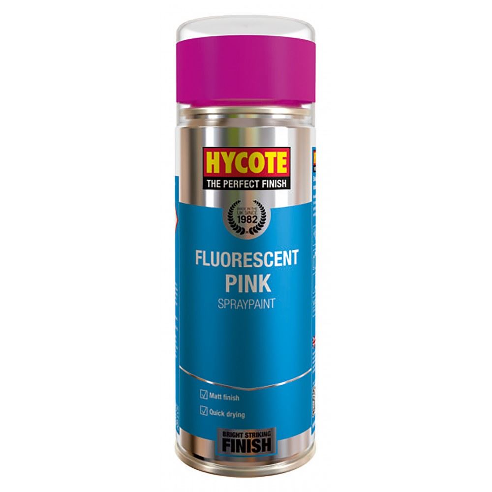 Hycote Fluorescent Paint Pink Spray Paint 400ml