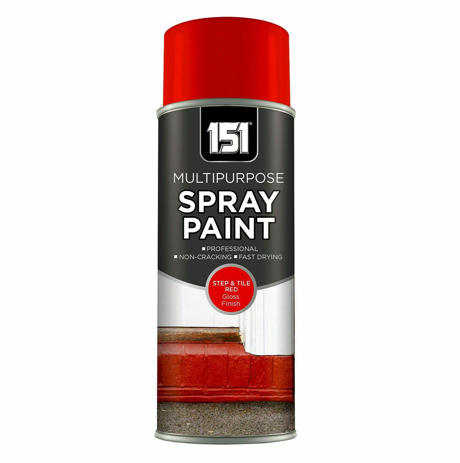 151 Red Gloss Step & Tile Spray Paint 400ml