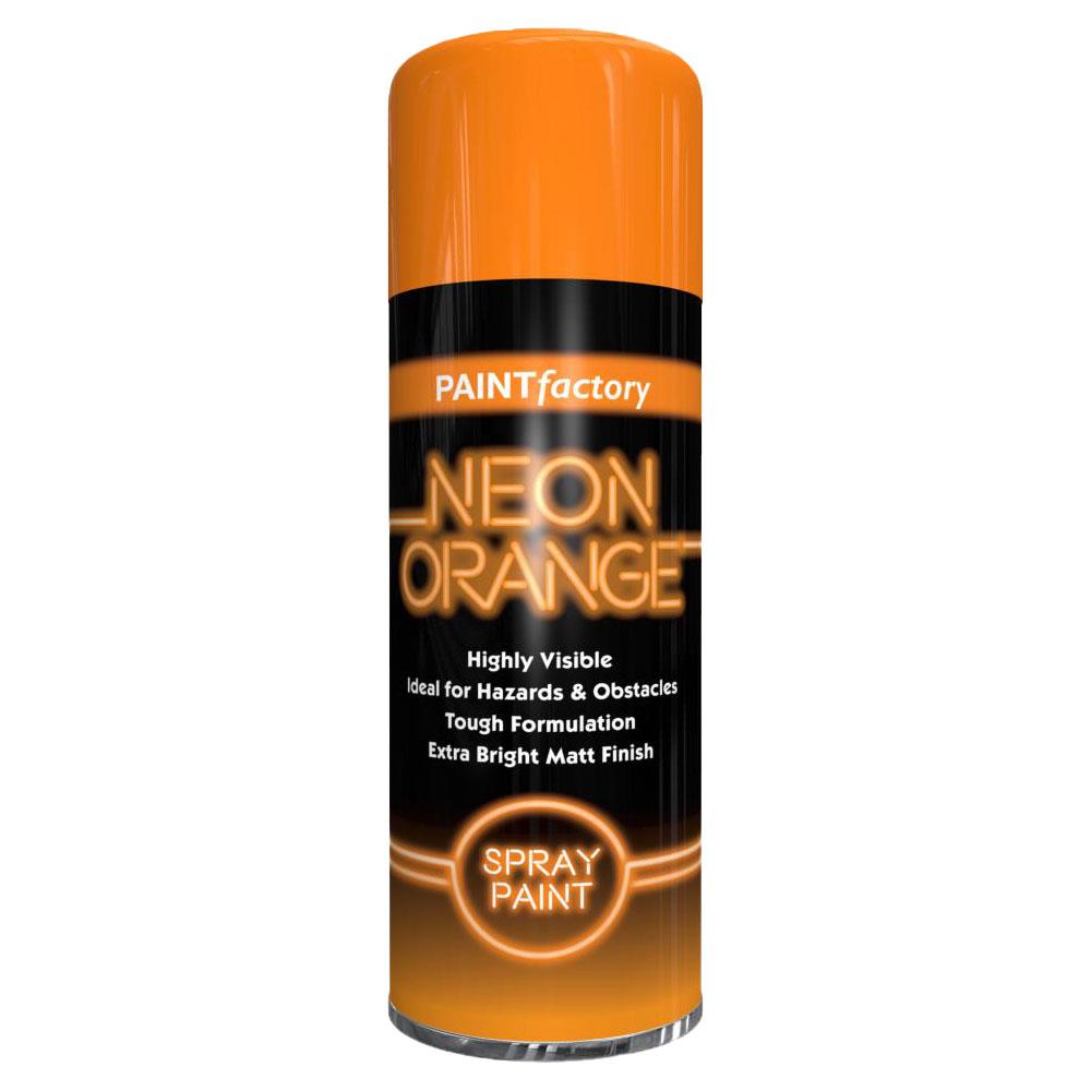 Fluorescent Neon Orange Spray Paint 200ml - Paint Factory