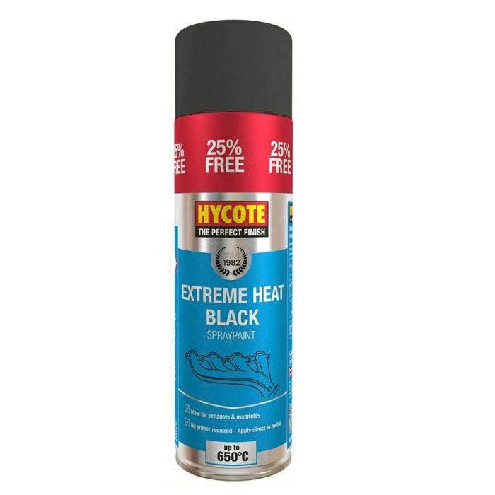 Hycote Black VHT Spray Paint 500ml