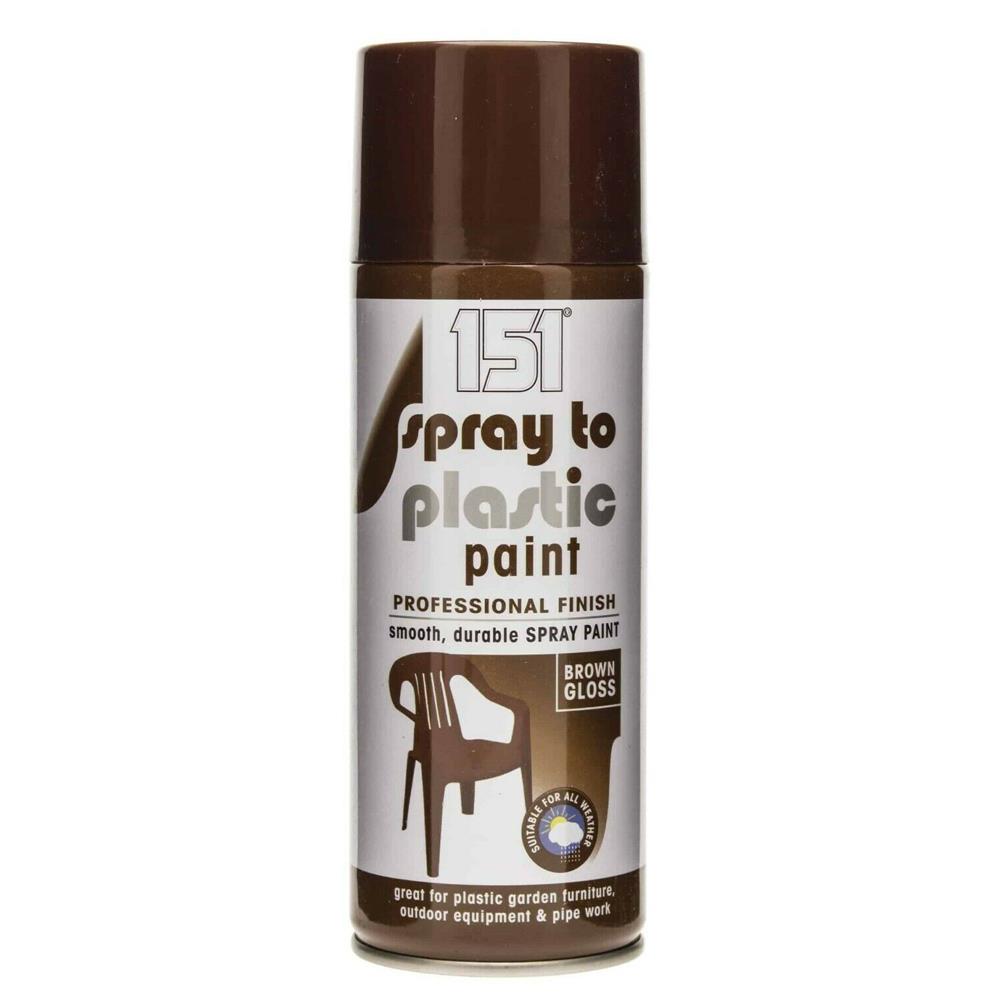 151 Spray To Plastic Paint Brown Gloss Spray Paint 400ml