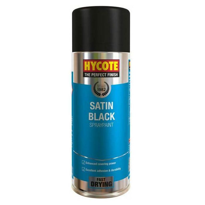 Hycote Satin Black Spray Paint 400ml