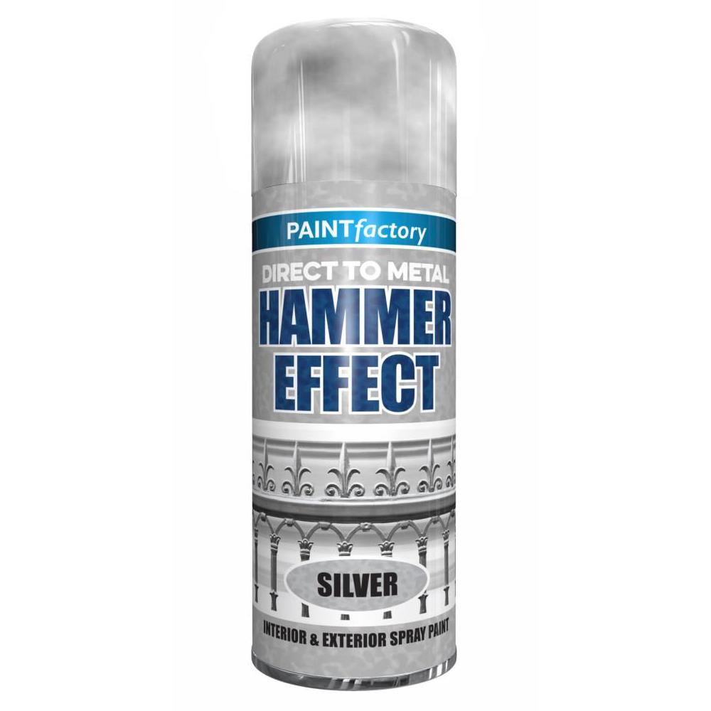 Silver Hammered Spray Paint 400ml - Paint Factory