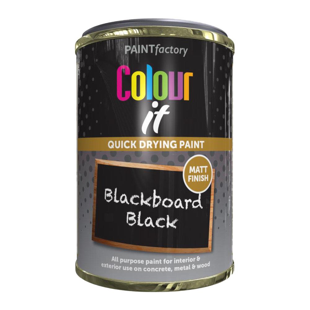 Paint Factory Blackboard Matt Black Tin Paint 300ml