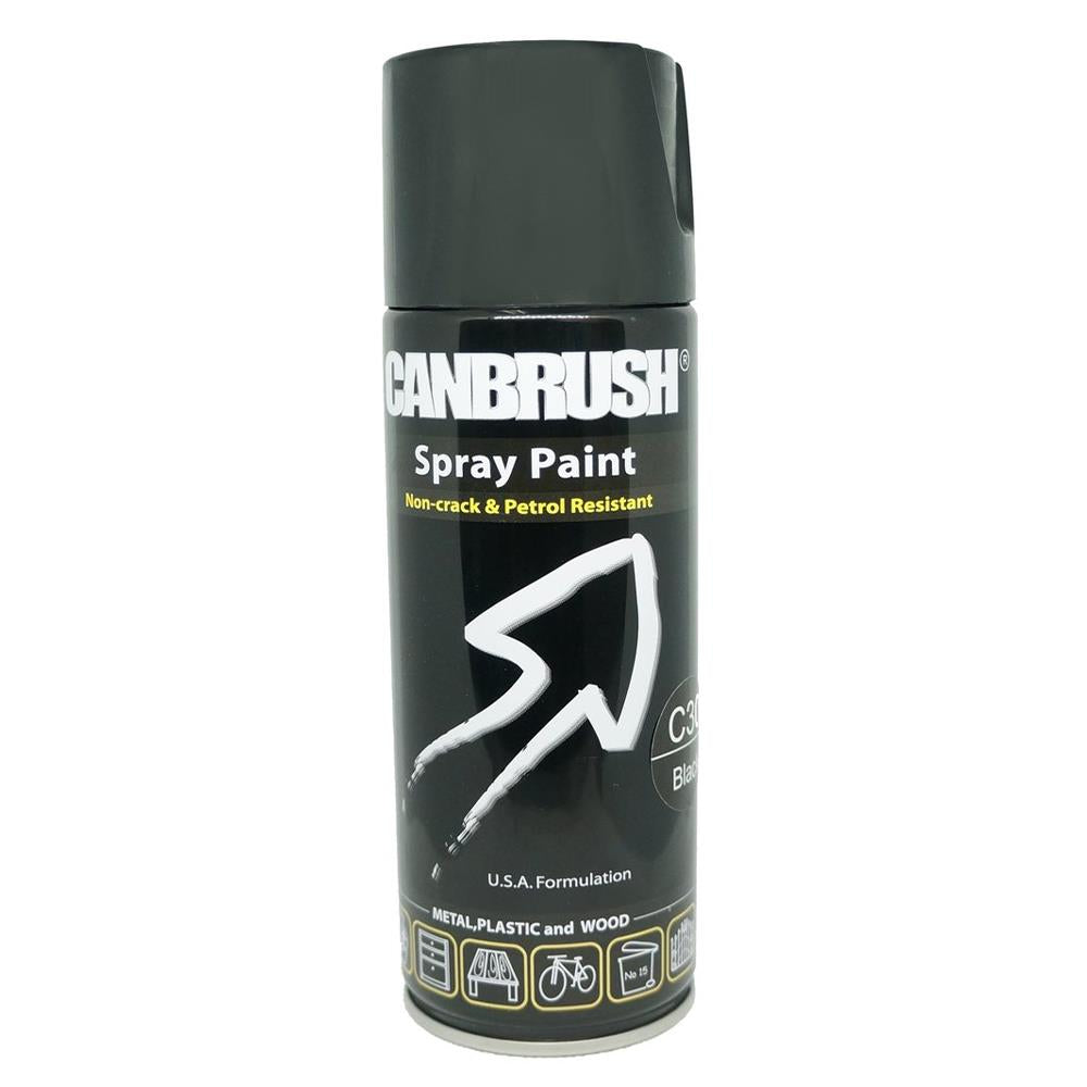 Canbrush C30 Gloss Black Spray Paint 400ml