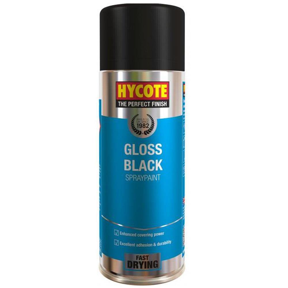 Hycote Gloss Black Spray Paint 400ml