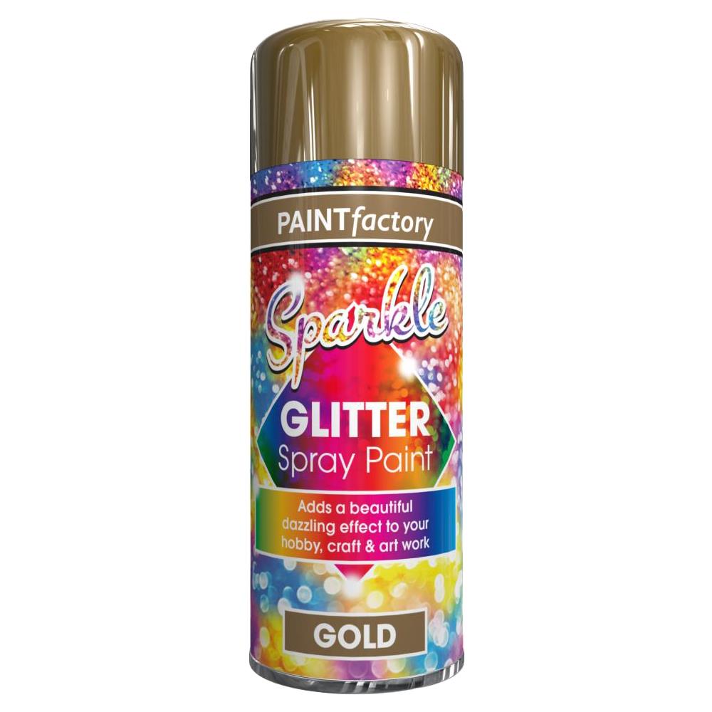 Gold Glitter Spray Paint 200ml - Paint Factory