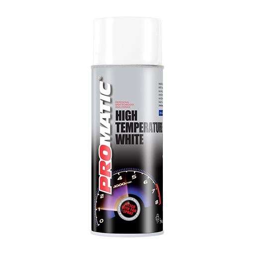 Promatic White High Temperature Aerosol Spray Paint 400ml