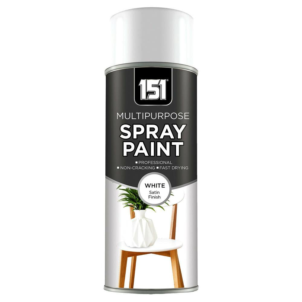 151 White Satin Spray Paint 400ml