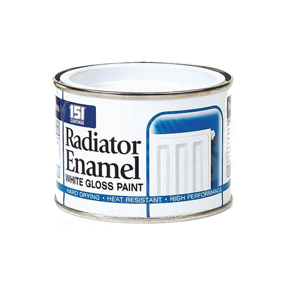 151 Radiator Enamel White Paint Tin 180ml
