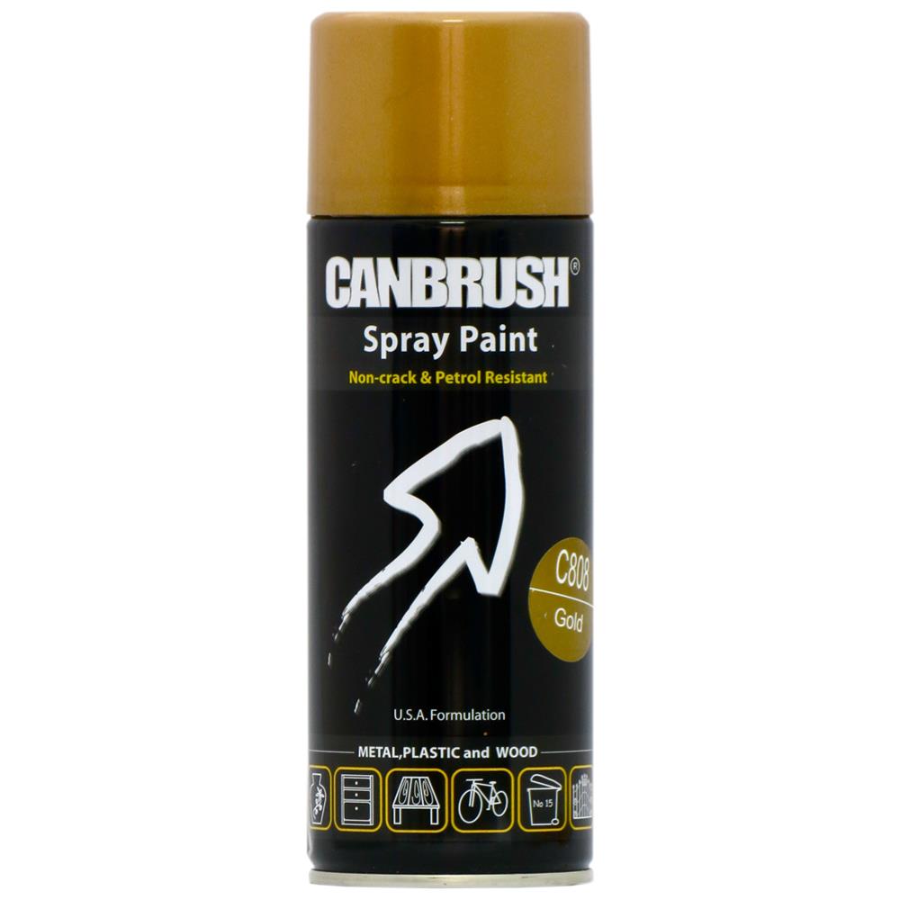 Canbrush C808 Gold Spray Paint 400ml