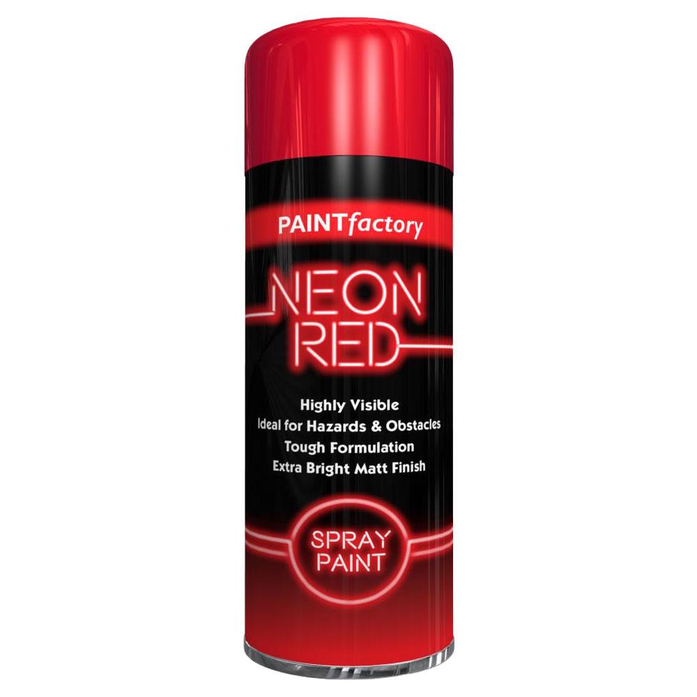 Fluorescent Neon Red Spray Paint 200ml - Paint Factory