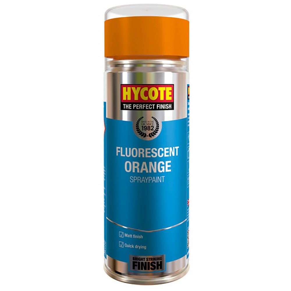 Hycote Fluorescent Paint Orange Spray Paint 400ml