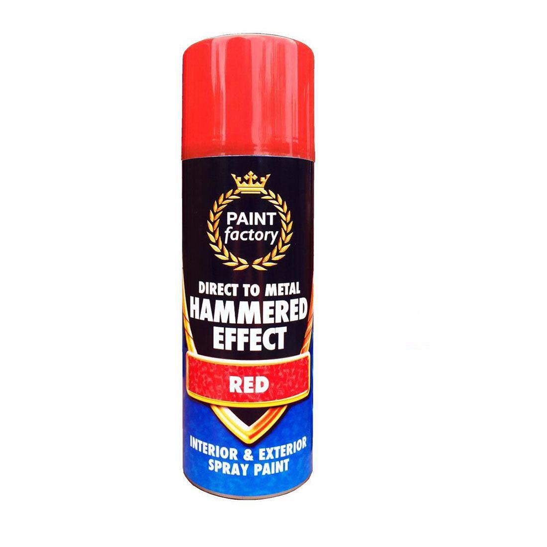 Hammered Red Spray Paint 400ml - Paint Factory