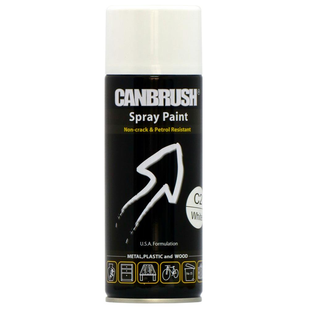 Canbrush C2 Gloss White Spray Paint 400ml