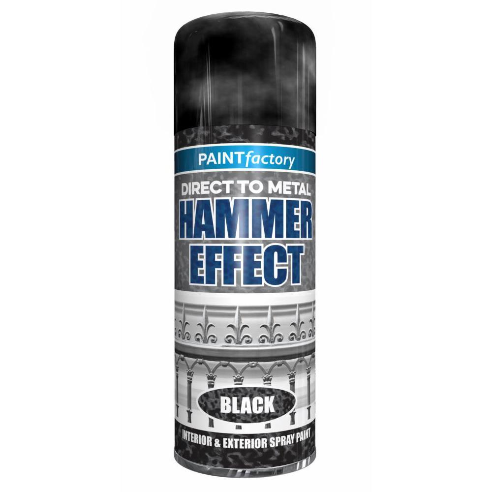 Black Hammered Spray Paint 400ml - Paint Factory
